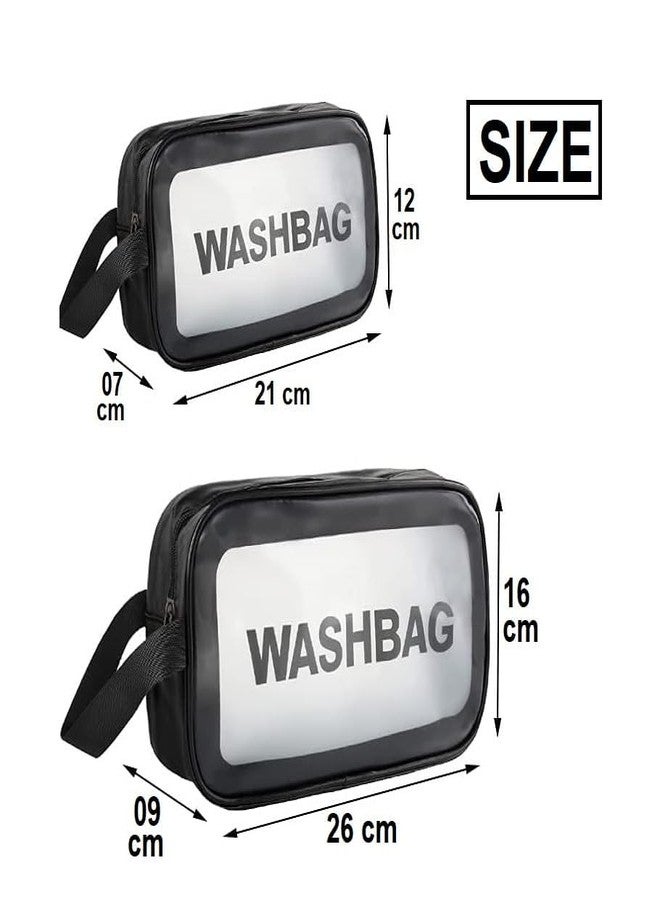 Ritmo صندوق تخزين منظم مكياج ريتومو - علبة مستحضرات التجميل والعناية بالبشرة والجمال مع غطاء شفاف للعرض ودرجين - طاولة الحمام. - Image 2