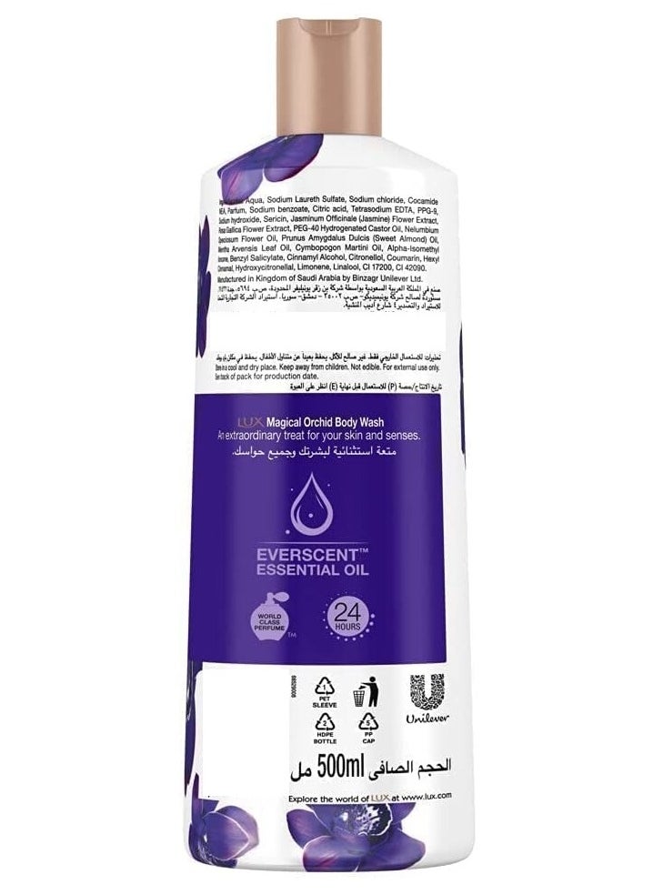 Lux Lux Perfumed Body Wash Magical Orchid for 24 Hours Long Lasting Fragrance 500ml  - Image 2