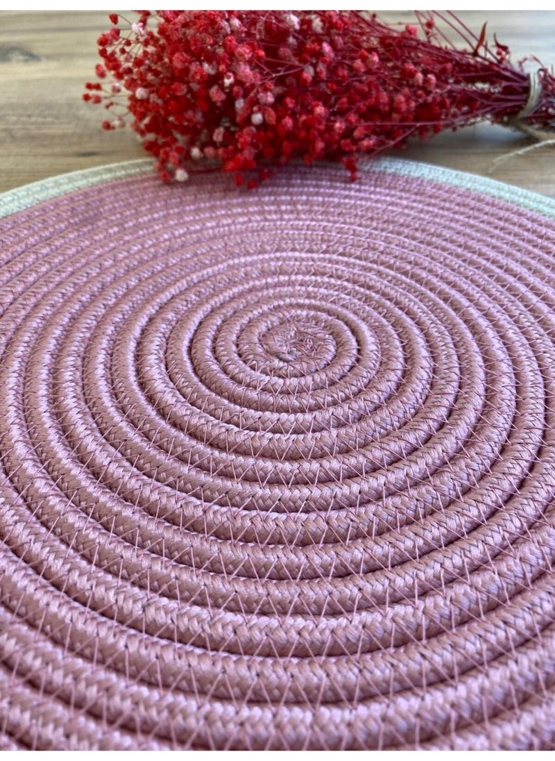 BDZ Deri BDZ Leather Jute Wicker American Service Mat  - Image 3