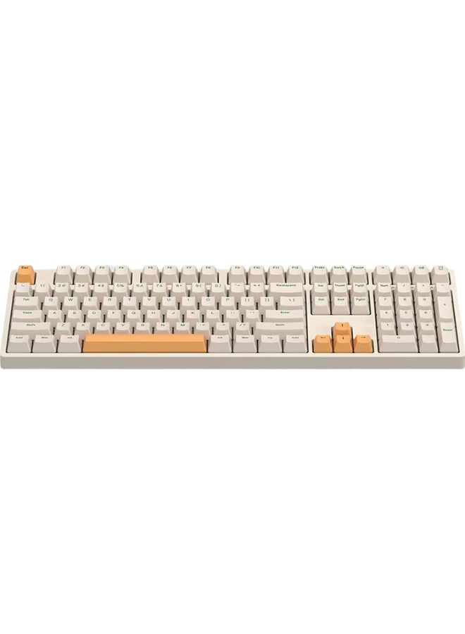 Ikbc Z108 Brown 108-Key Wired Mechanical Keyboard For Gaming And Office, Quiet Keyboard With Silent Switches - Image 1