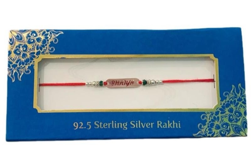 BANDHAN 925 SILVER RAKHI KHUSHBOO JEWELES - Image 1