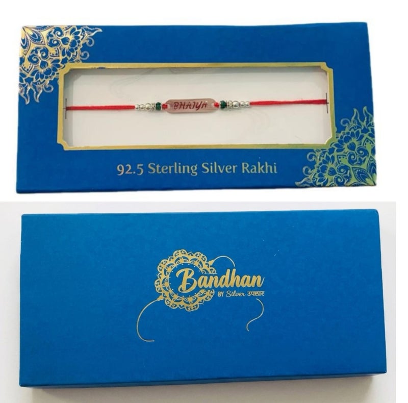 BANDHAN 925 SILVER RAKHI KHUSHBOO JEWELES - Image 3