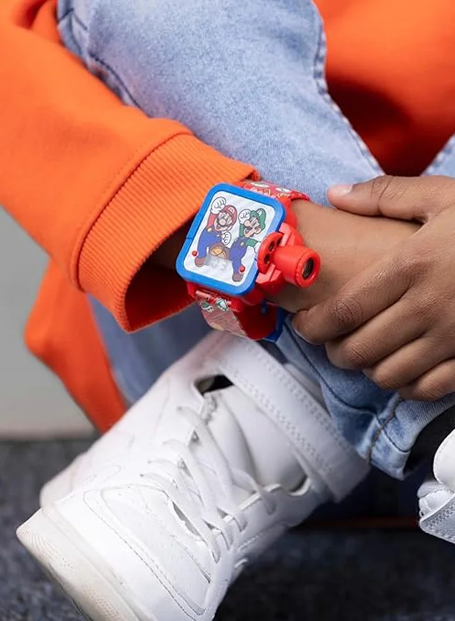 Super Mario Mario Red Strap Projection Boys Watch - GSM4206