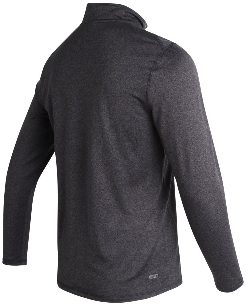 Spyder Mens Mock Neck Sweatshirt - 1/4 Zip Athletic Performance Quarter Zip Pullover Men Long Sleeve Workout Shirts for Men, Size Small, Charcoal Heather - Image 5