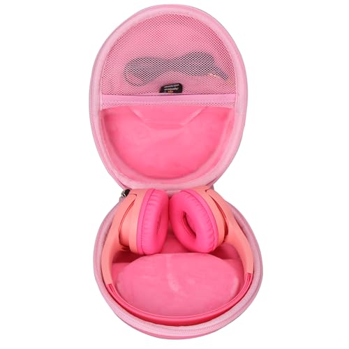 Aproca Case Compatible with Belkin SoundForm Mini Wireless Bluetooth Headphones Storage Portable Bag for Accessories Pink Case Only - Image 1
