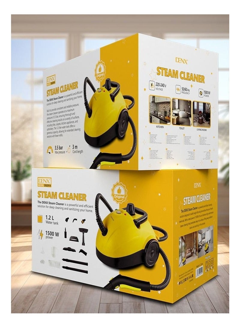 Denx Steam Cleaner for Home Deep Cleaning & Disinfection – Multi-Purpose High-Pressure Steam Machine for Tiles, Carpets, Furniture, Kitchen Appliances & Upholstery, Portable Chemical-Free Cleaning - Image 4