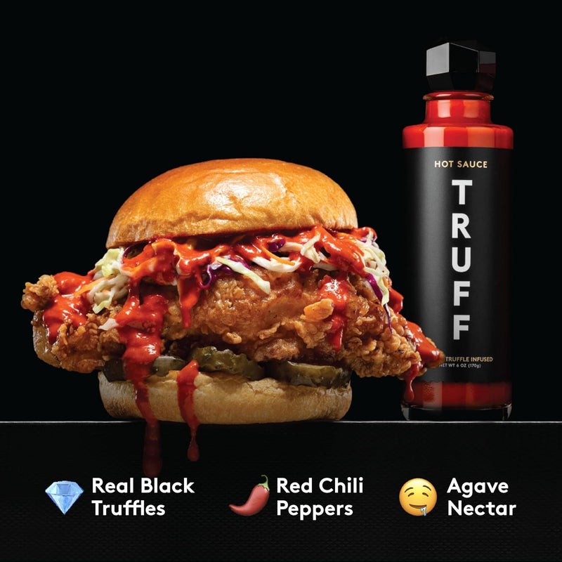 TRUFF Hot Sauce and Hotter Sauce 2-Pack Bundle - Gourmet Black Truffle and Chili Peppers Hot Sauce Set (6 oz each) - Image 4