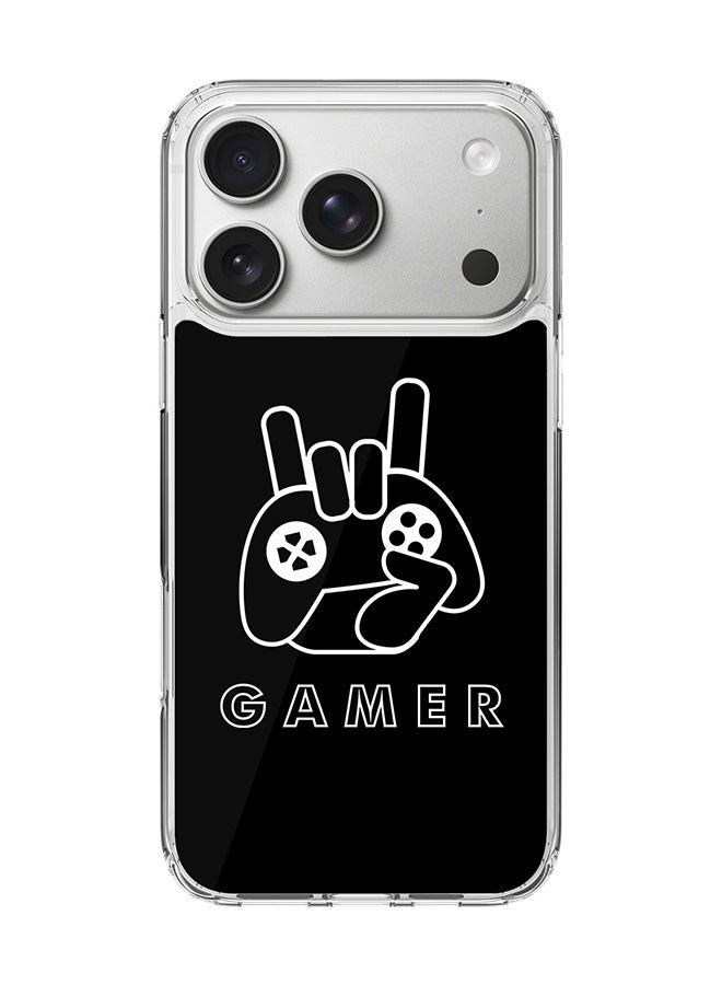 Stylizedd Classic Clear MagSafe Case for iPhone 17 Pro , Hybrid Soft Case Flexible Edges Anti Drop TPU PC Gel Thin Transparent Cover [ Designed for iPhone 17 Pro ] - Gamer