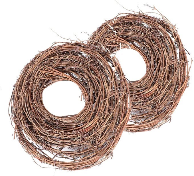 2 Pack 15 Feet DIY Crafts Natural Grapevine Twig Vine Garland Wreaths for Wedding House Holiday Door Wall Decor