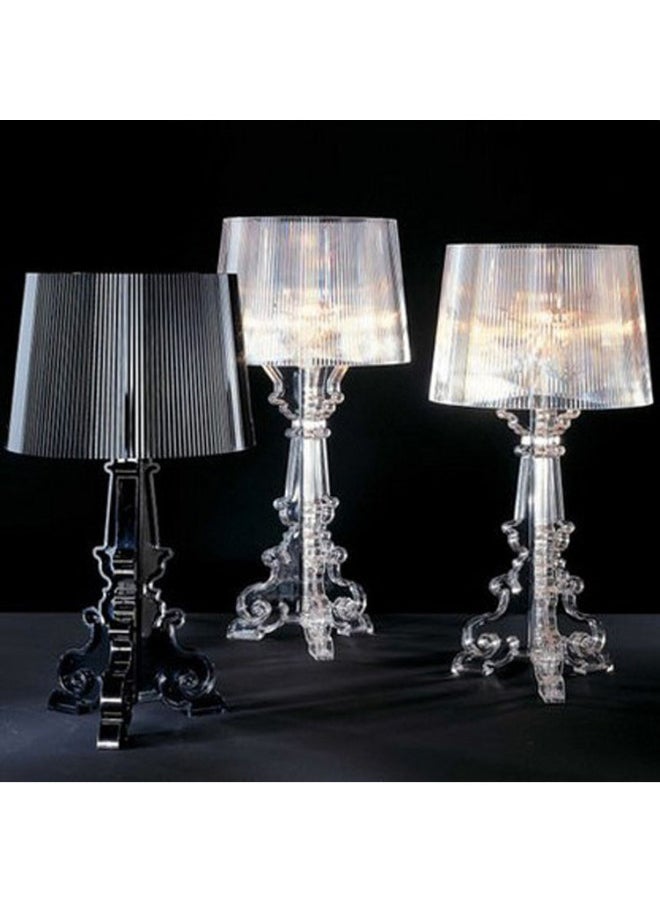 Bourgie Baroque Ghost Table Lamp Engineering Decorative Table Lamp Study Living Room Bedroom Acrylic Transparent Table Lamp-Light Source Power:Pushbutton Switch-Light Color:Custom Large Gold/silver Plating
