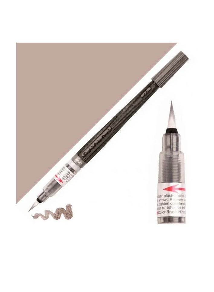 Pentel Pinceau Arts Colour Brush Grey - Image 2