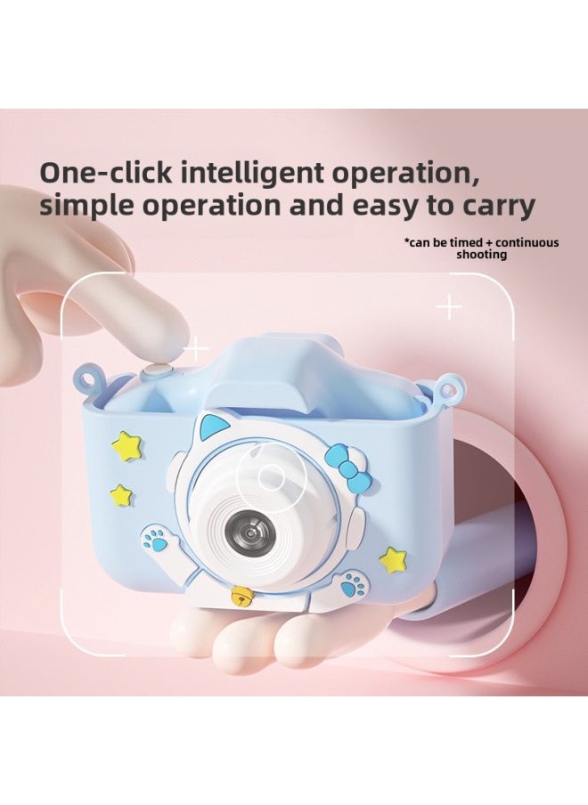 Kitty HD Cartoon Video Children Digital Camera Small SLR Dual Camera Mini Toy Camera-Color:Yellow Robot Cat (Configuration + High-definition Dual Camera) + 32g Memory Card + Exquisite Packaging  - Image 4