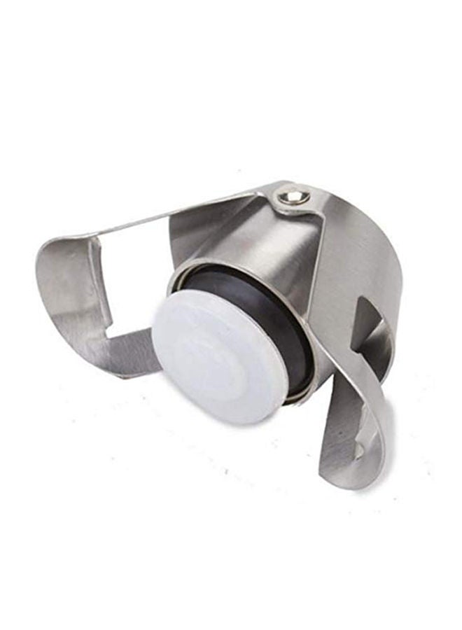 NIBEMINENT Shiatsu Cork With Tie Plug Bung Wine Stopper Silver - Image 1