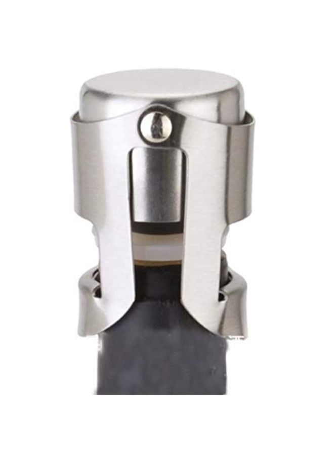 NIBEMINENT Shiatsu Cork With Tie Plug Bung Wine Stopper Silver - Image 2