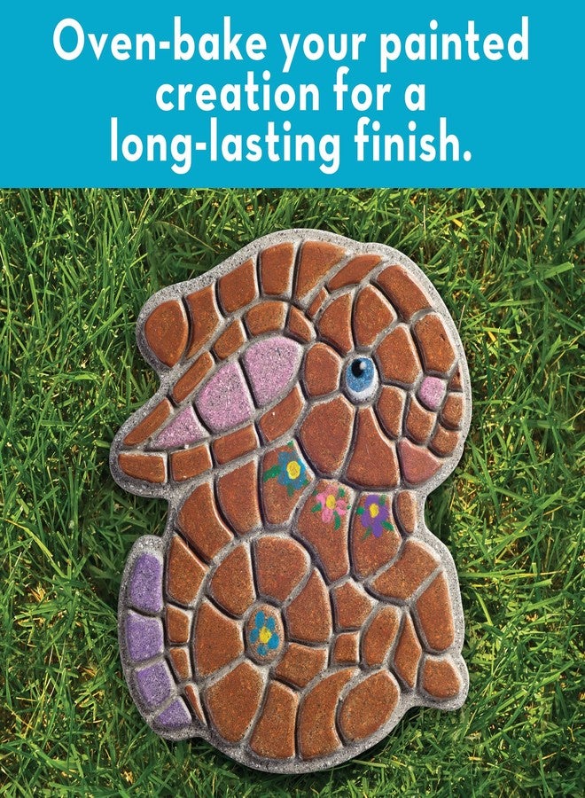 MindWare Paint Your Own Stepping Stone: Bunny - Easter Gift for 8 Year Olds & Up - Image 4