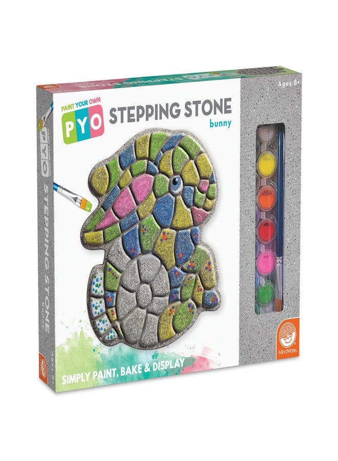MindWare Paint Your Own Stepping Stone: Bunny - Easter Gift for 8 Year Olds & Up - Image 1