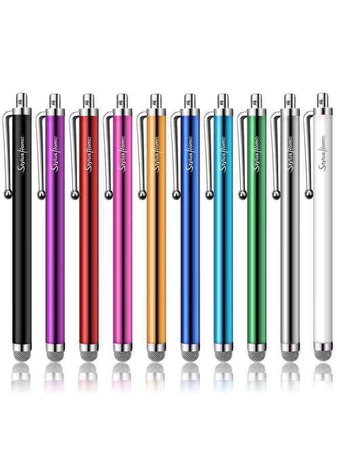 StylusHome Stylus Pens for Touch Screens, 10 Pack Mesh Fiber Tip Stylus Pens for ipad iPhone Tablets Samsung All Precision Capacitive Universal Touch Screen Devices - Image 1