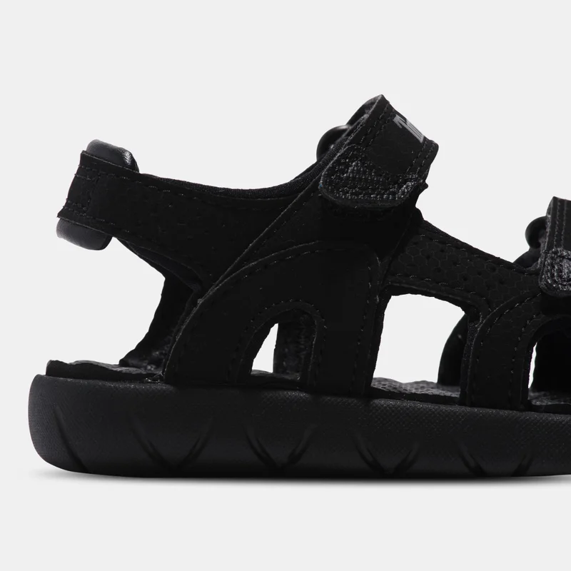 Timberland Black Kids' Perkins Row 2-Strap Sandals  | Best Price UAE