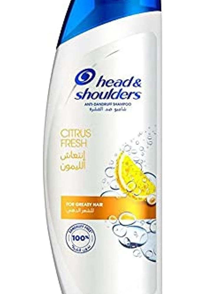 Head & Shoulders Citrus Fresh Anti-Dandruff Shampoo for Greasy Hair - 190 ml