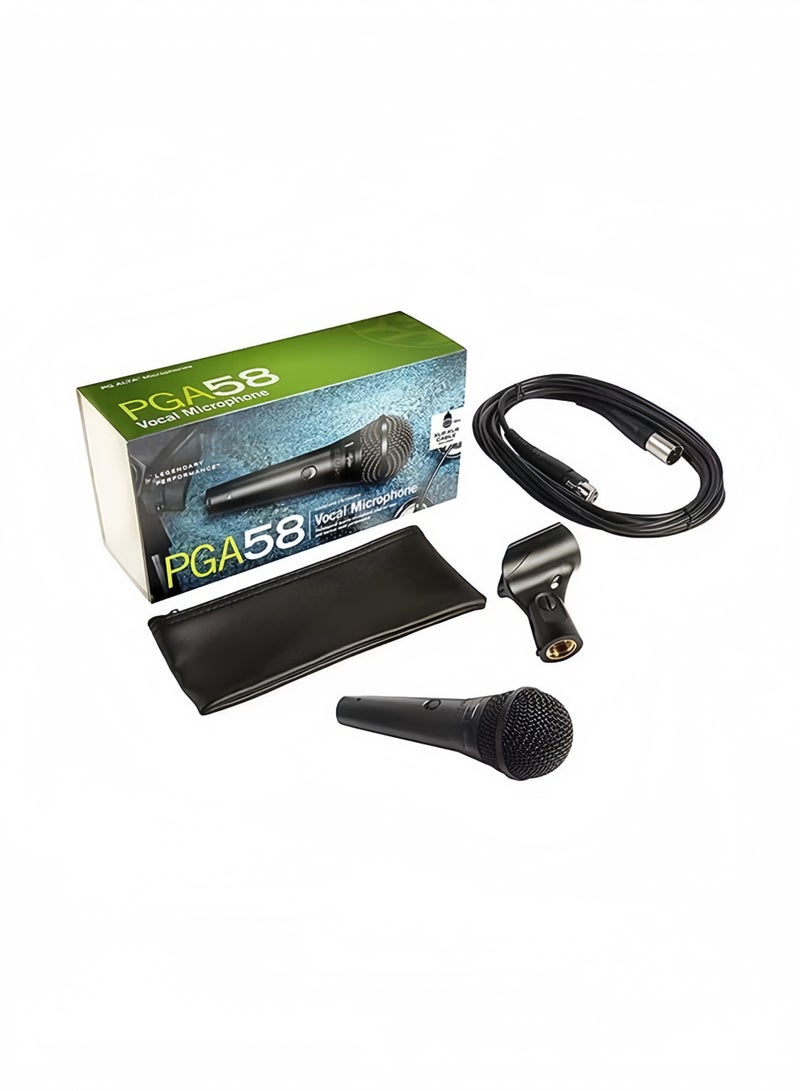 Shure Incorporated Cardioid Dynamic Vocal Microphone PGA58-XLR Black - Image 2