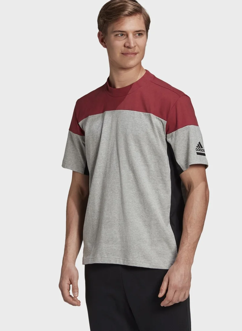 Adidas Z.N.E. Colour Block T-Shirt
