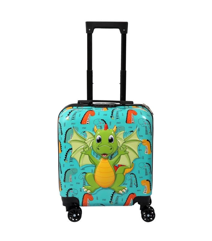 Polo Class Trendy Cute Kids Trolley Bag - Green - Image 1