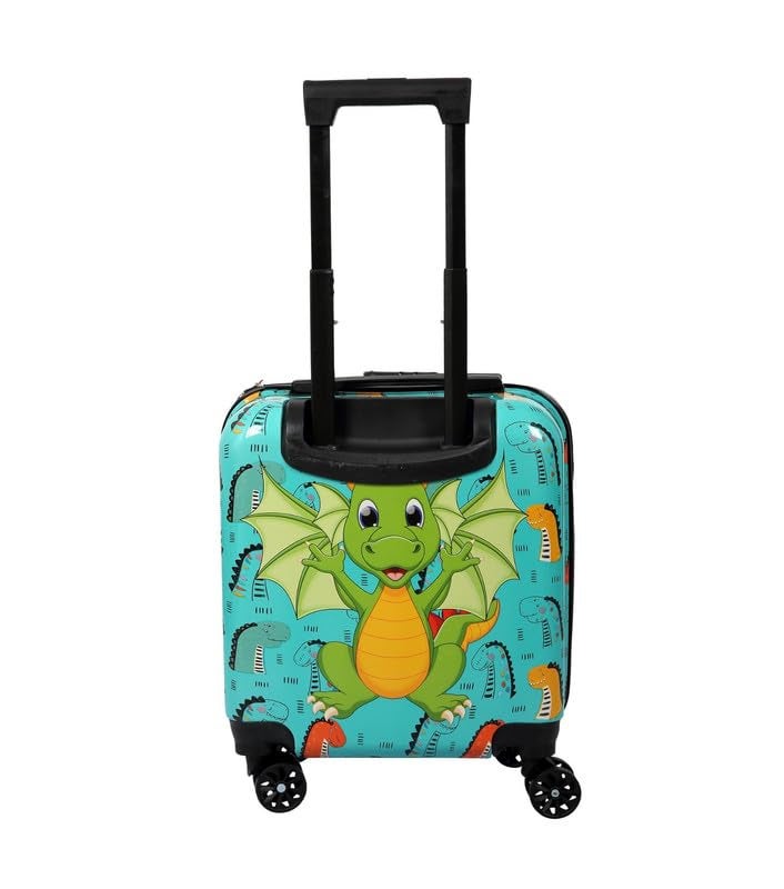 Polo Class Trendy Cute Kids Trolley Bag - Green - Image 3
