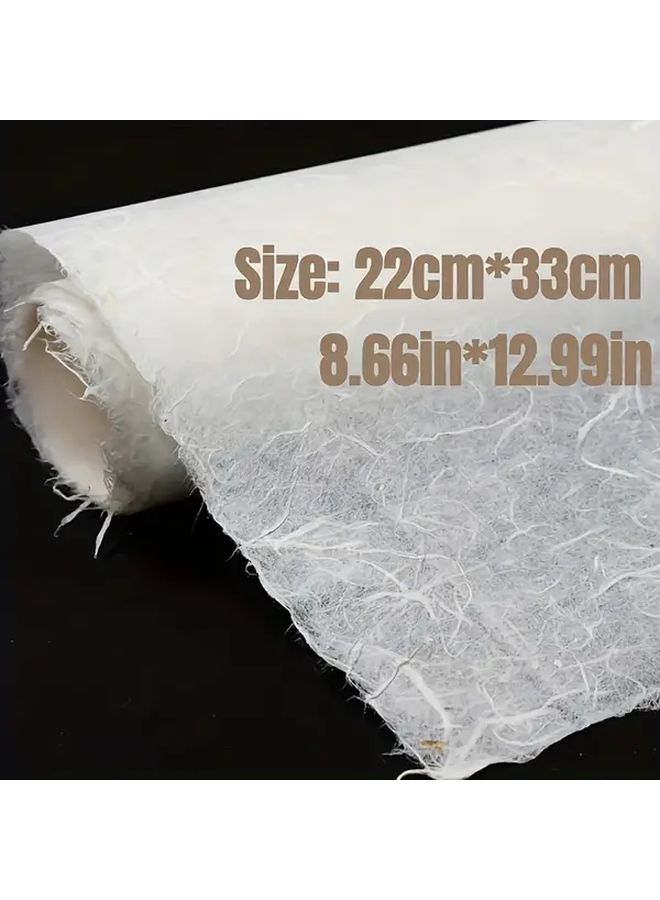 10 Sheets Handmade Rice Paper for Calligraphy Painting Crafts Gift Wrapping - Image 2