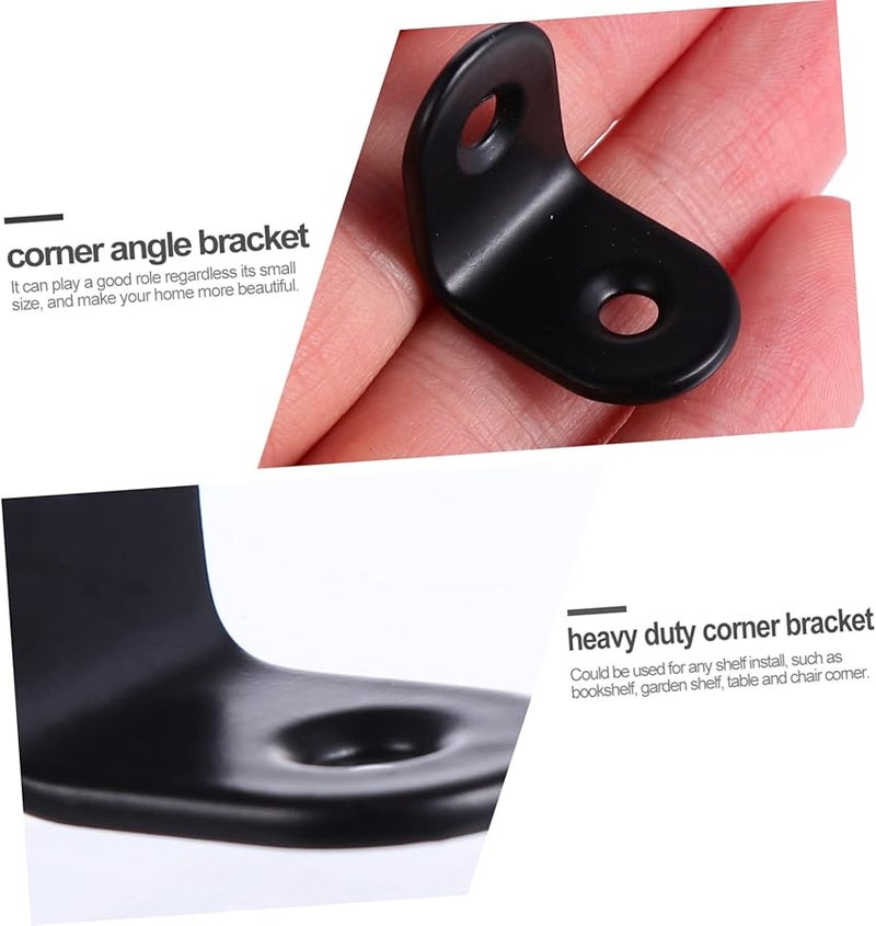 Heavy Duty Stainless Steel Right Angle Brackets 30pcs with Screws for Furniture Assembly - Image 5