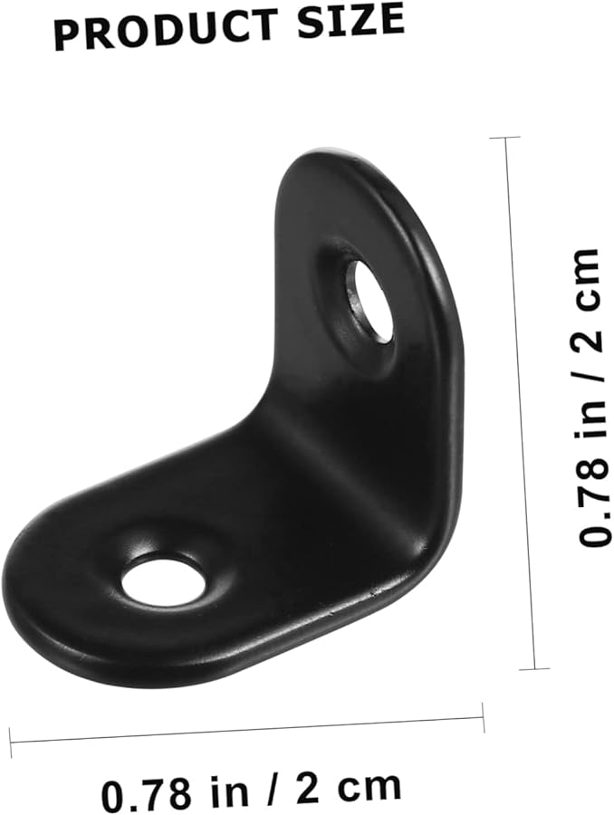 Heavy Duty Stainless Steel Right Angle Brackets 30pcs with Screws for Furniture Assembly - Image 3