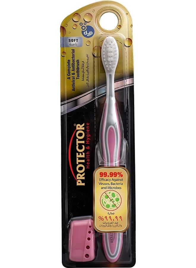 بروتيكتور فرشاة أسنان مضادة للفيروسات والبكتيريا ممتازة - ناعمة - Image 1