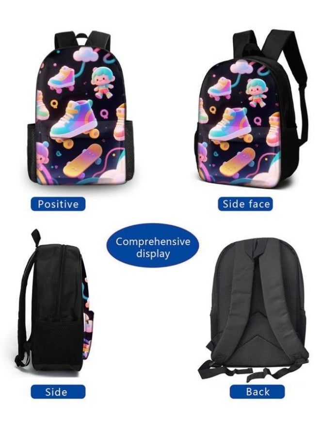 Bright Li Fire Cute cartoon bag set | shoulder + handbag + stationery bag | school season/holiday gift hot recommendation  - Image 3