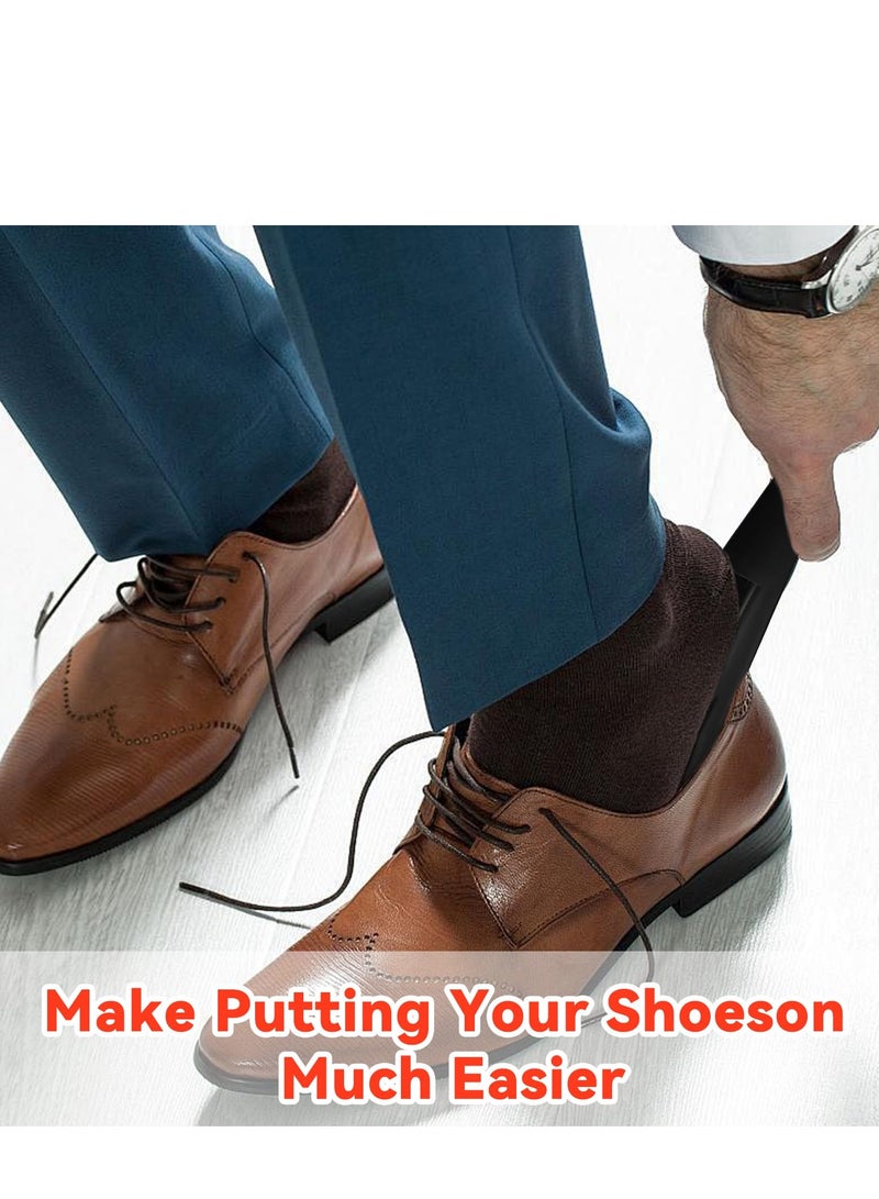 8 Pack Plastic Shoehorn Travel Shoehorn Gifts for Seniors, Kids, Women, Men Red, Black, Purple, Dark Blue 6.3 inches, 4.5 x 19 x 2 cm - Image 4