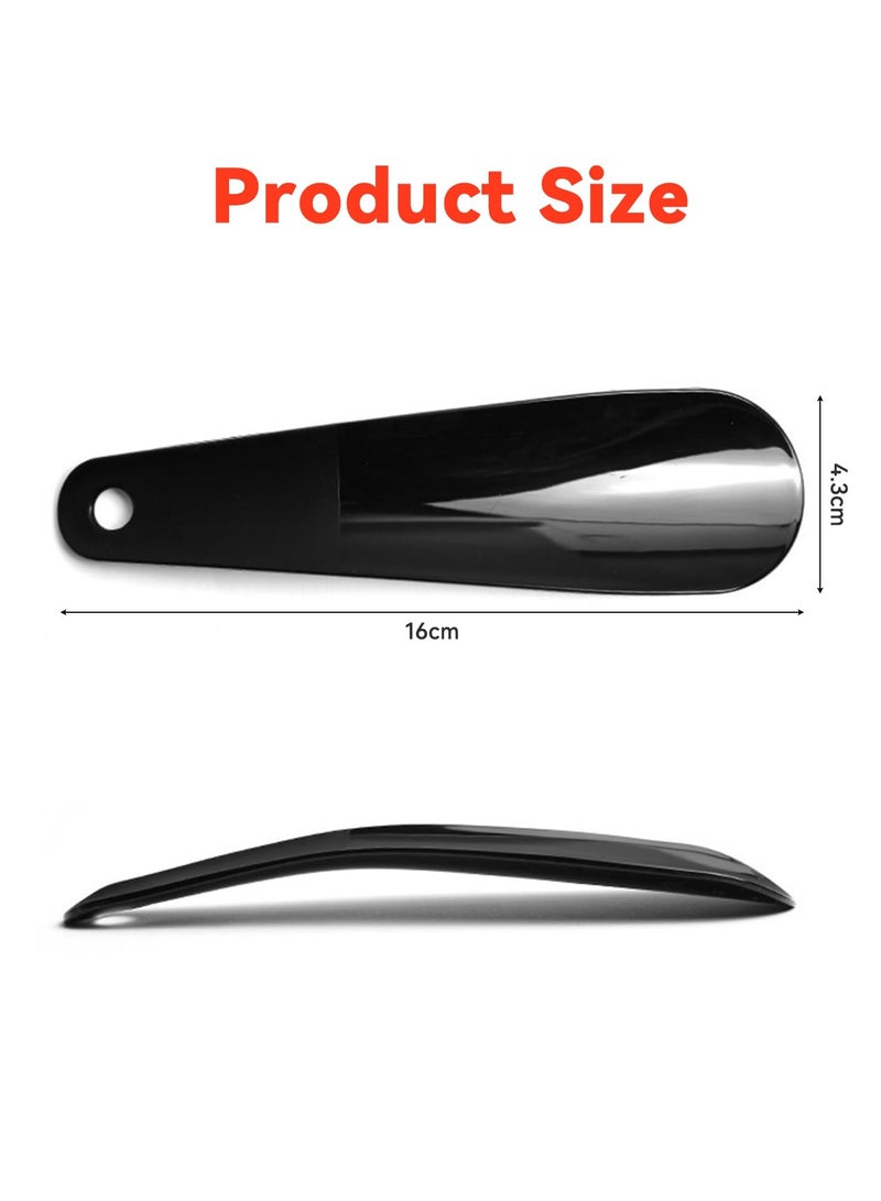 8 Pack Plastic Shoehorn Travel Shoehorn Gifts for Seniors, Kids, Women, Men Red, Black, Purple, Dark Blue 6.3 inches, 4.5 x 19 x 2 cm - Image 5