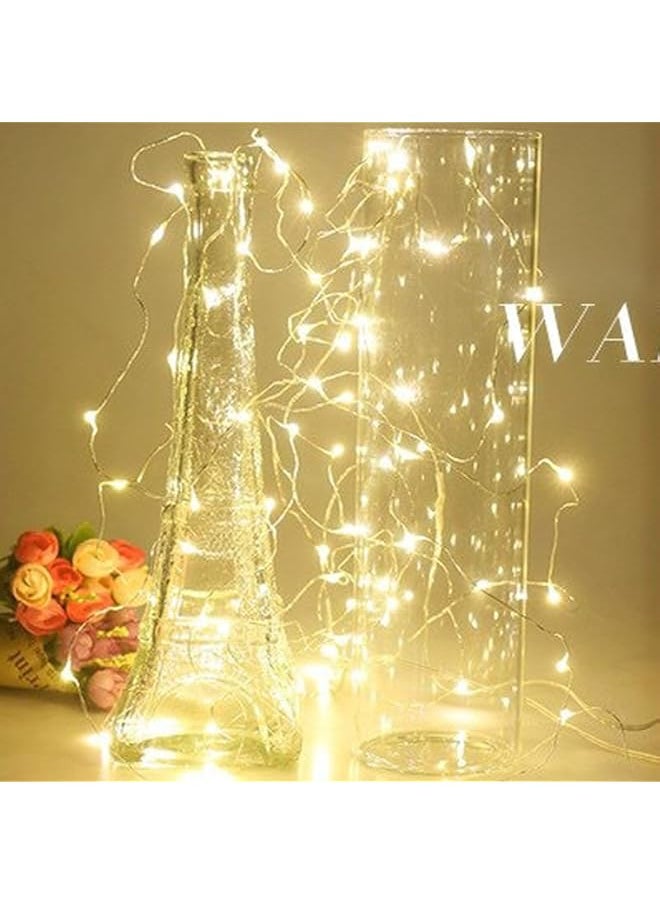 The Bros 10PCS LED Fairy String Lights, 20 LEDs Small Fairy Lights Copper Wire String Lights for Home Party, Wedding Party, Festival Decoration 2M Warm White  - Image 5