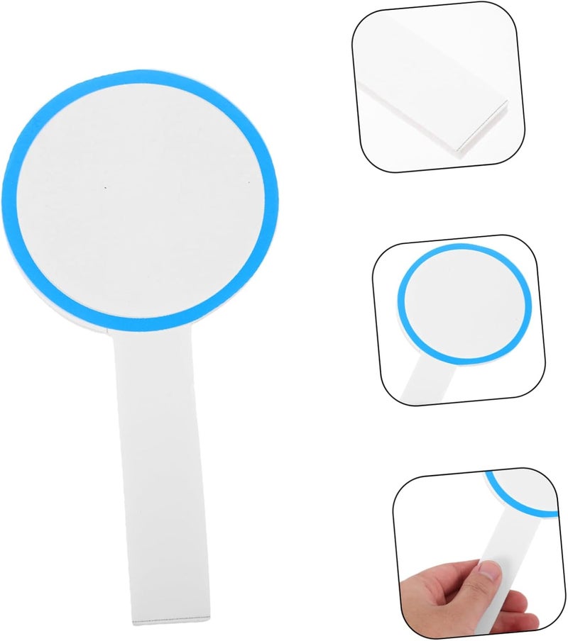 NUOBESTY 6Pcs Handheld Dry Erase Scoring Boards Portable Blank Whiteboards for Voting and Game Responses Small Erasable Paddles for Educational and Office Use - Image 3