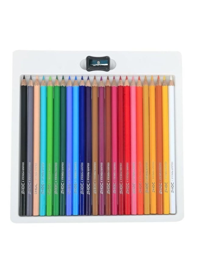 DOMS 24 Shades Colour Pencil with free Sharpener - Image 2