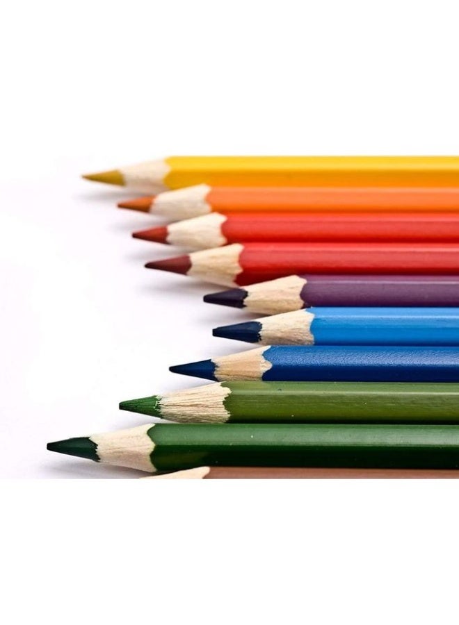 DOMS 24 Shades Colour Pencil with free Sharpener - Image 1