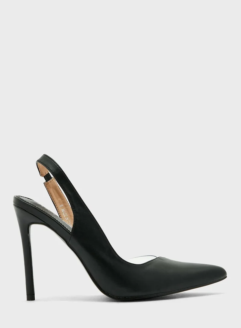 PUBLIC DESIRE Sling High Heel Pumps