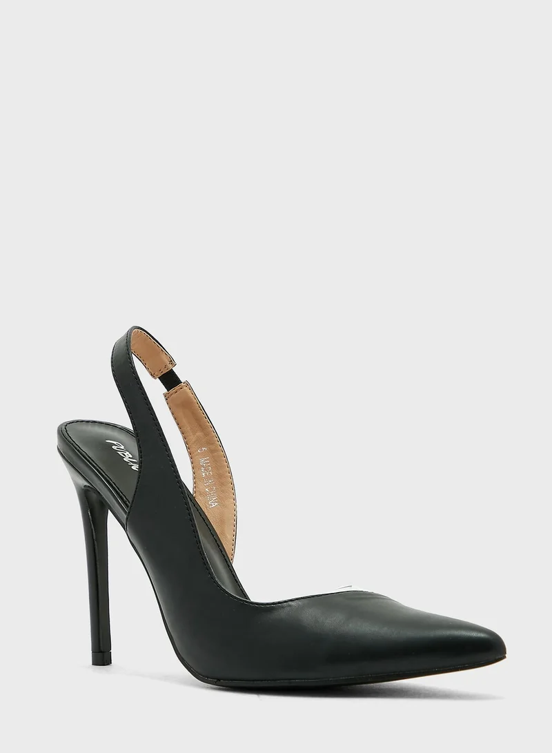 PUBLIC DESIRE Sling High Heel Pumps