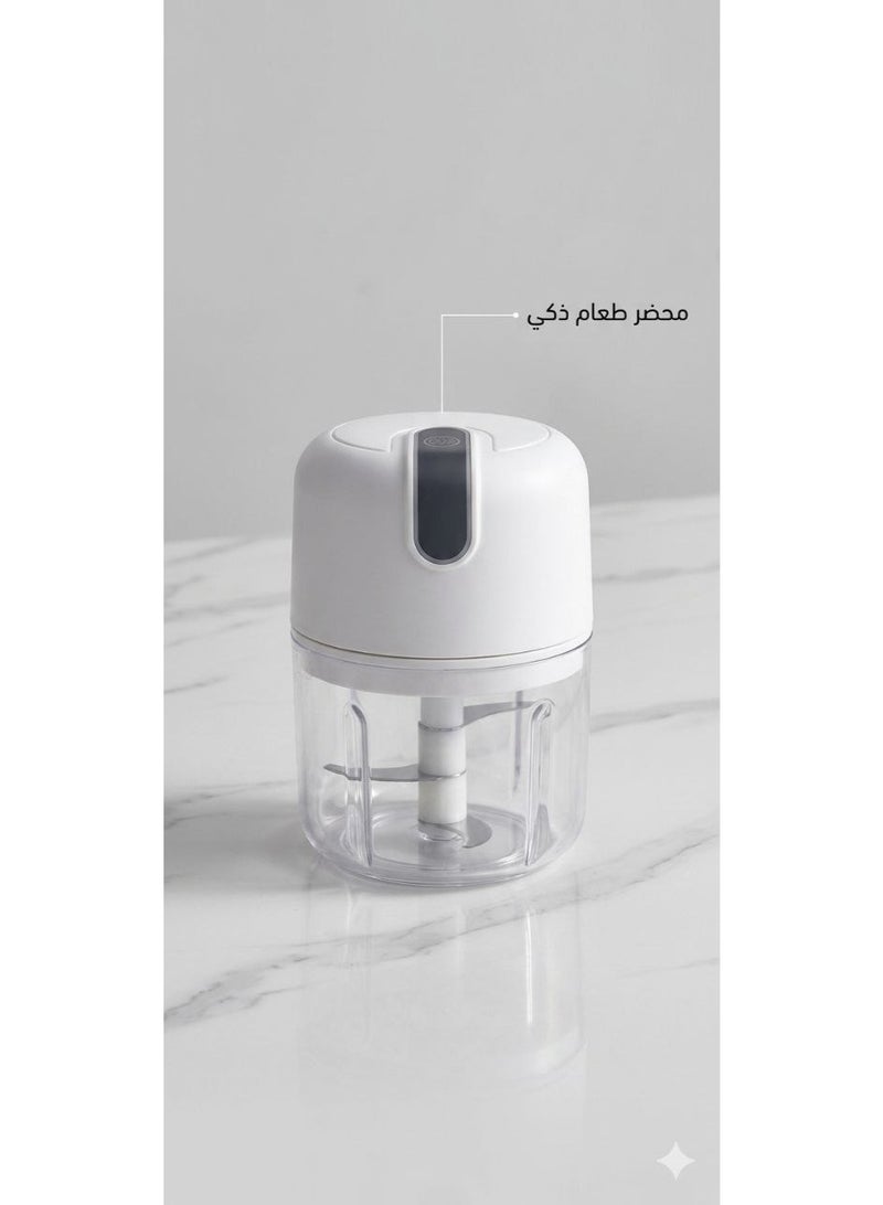 Baby food maker - electric blender, mini food grinder, glass jar, for mixing baby food, white - Image 2