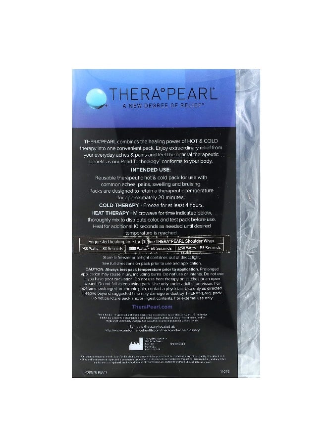 THERA PEARL - TheraPearl, Color Changing Hot + Cold Reusable Pack, Shoulder Wrap with Strap, 1 Wrap - Image 1