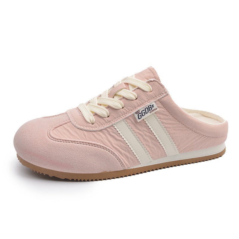 Women's Closed-Toe Platform Slippers, Lace Up Summer Slides - Image 5