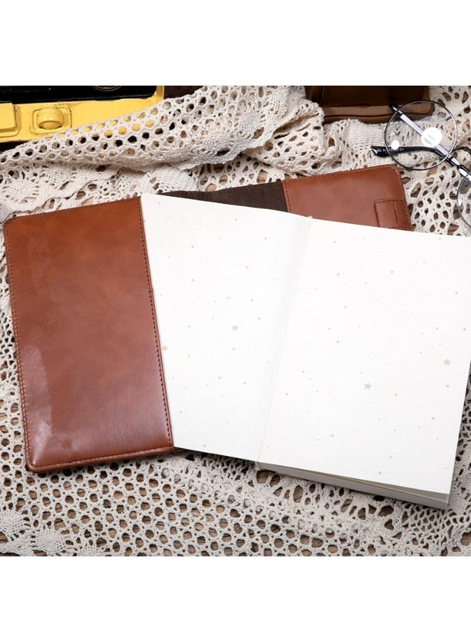 Vintage-Style Lockable Diary, Unisex, Replaceable Inner Pages, Leather Cover, B6 Size, Comes with Gift Box, 5.5 X 7.8 Inches, Sailor Brown For School, Travel, Business, Work, And Family Writing - Image 4