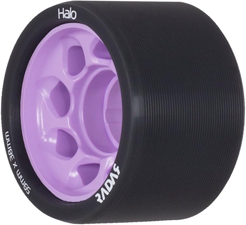 Riedell Radar Wheels Halo Roller Skate Wheels - 4 Pack of 38mm x 59mm - Image 1