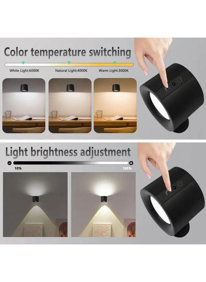 مصباح USB أبيض مغناطيسي قابل للتعديل 360 درجة، قابل لتغيير شدة الإضاءة، بثلاث درجات حرارة لونية ووحدة تحكم عن بعد - Image 5