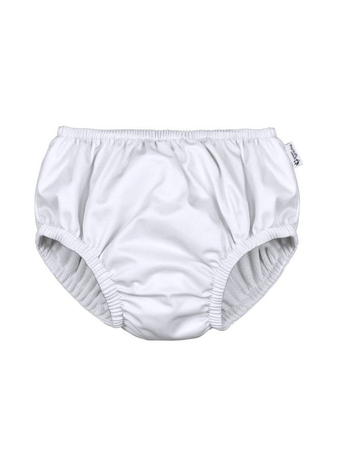 green sprouts i play. by green sprouts Reusable, Eco Pull-up Swim Diaper, UPF 50, 6 mo, White, Patented Design, STANDARD 100 by OEKO-TEX Certified