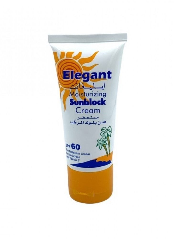 Elegant - Moisturizing Sunblock cream SPF60 60g - Image 1