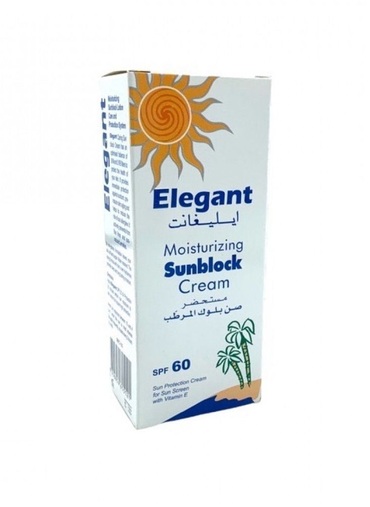 Elegant - Moisturizing Sunblock cream SPF60 60g - Image 1