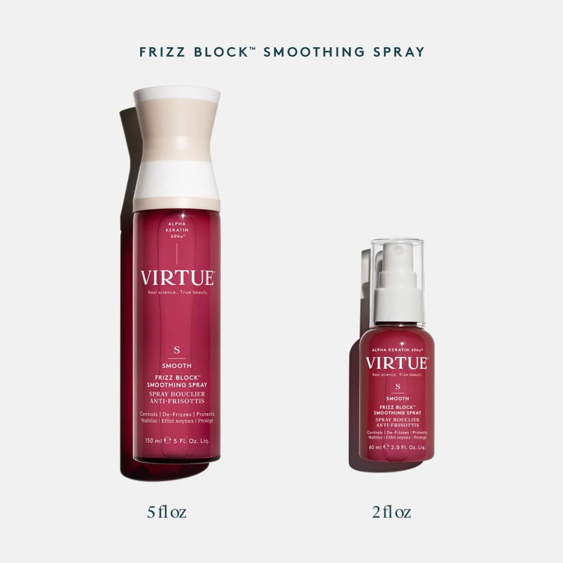 VIRTUE Frizz Block Smoothing Spray, Frizz Control Hair Treatment, Protects from Heat and Humidity, Color Safe, 5 Fl Oz - Image 5